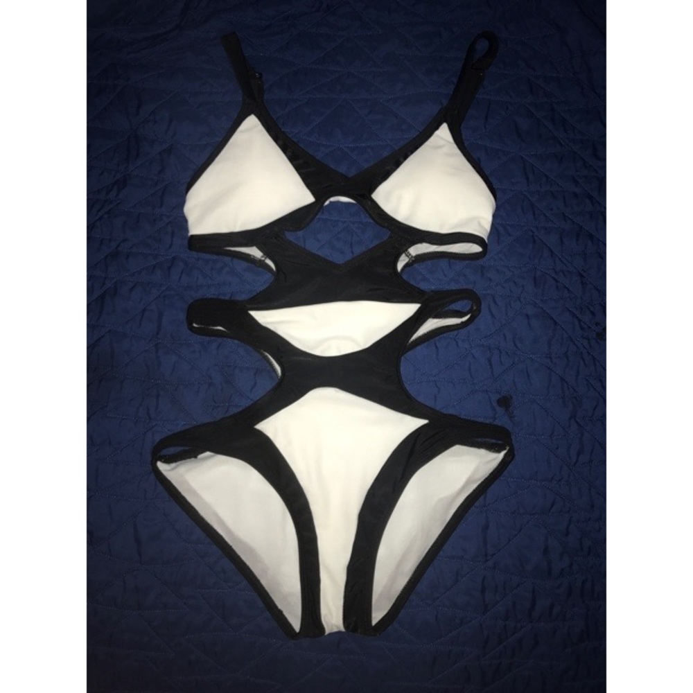 Black & White One Piece Monokini